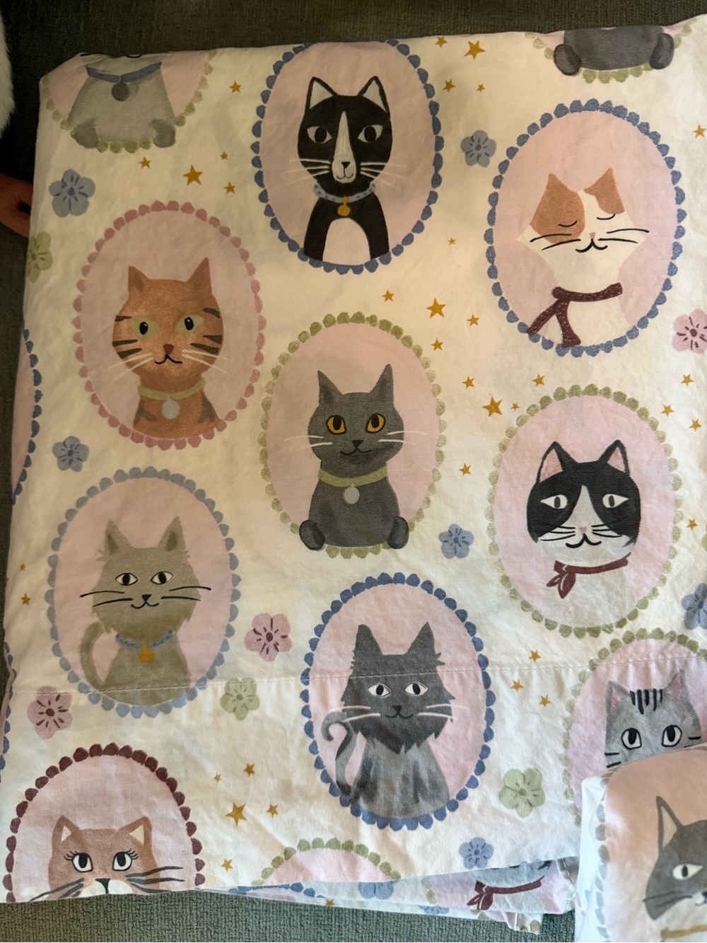 Pottery Barn Kids Twin Sheet Set - Cats - Picture 2 of 4
